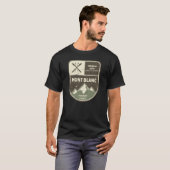 Mont Blanc French Alps Chamonix Frankrijk T-shirt (Voorkant volledig)