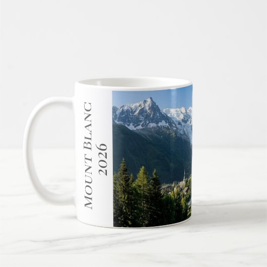 Mont Blanc French Alps Chamonix Mountain Peak Koffiemok (Links)