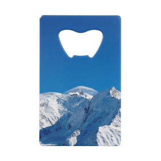 Mont Blanc-gebergte Creditkaart Flessenopener
