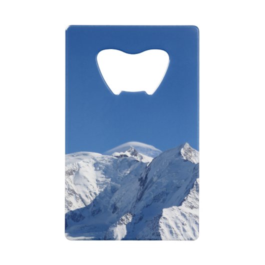 Mont Blanc-gebergte Creditkaart Flessenopener (Voorkant)