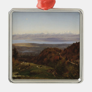 Mont-Blanc gezien uit Saint-Cergues, 1869 Metalen Ornament