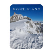 Mont Blanc in de winter uitzicht koelkastmagneet Magneet (Verticaal)