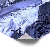 Mont Blanc Les Arcs Franse Alpen Frankrijk Poster (Hoek)