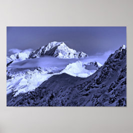 Mont Blanc Les Arcs Franse Alpen Frankrijk Poster