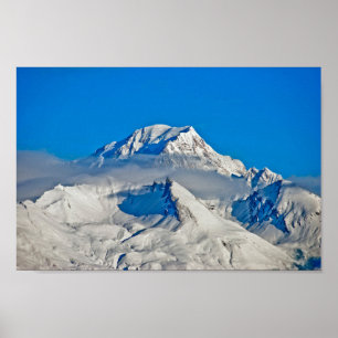 Mont Blanc Les Arcs Franse Alpen Frankrijk Poster