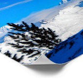 Mont Blanc Les Arcs Franse Alpen Frankrijk Poster (Hoek)