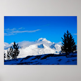 Mont Blanc Les Arcs Franse Alpen Frankrijk Poster