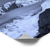 Mont Blanc Les Arcs Franse Alpen Frankrijk Poster (Hoek)