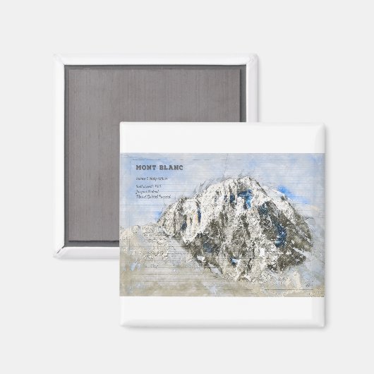 Mont Blanc Magneet (Voorkant / Achterkant)