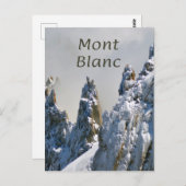 Mont Blanc Monte Bianco White Mountain Alps Europe Briefkaart (Voorkant / Achterkant)