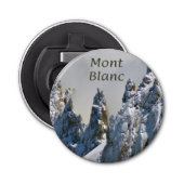 Mont Blanc Monte Bianco White Mountain Alps Europe Button Flesopener (Voorkant)