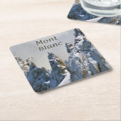 Mont Blanc Monte Bianco White Mountain Alps Europe Kartonnen Onderzetters (Schuin)