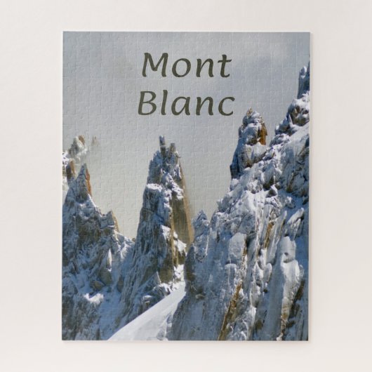 Mont Blanc Monte Bianco White Mountain Alps Europe Legpuzzel (Verticaal)