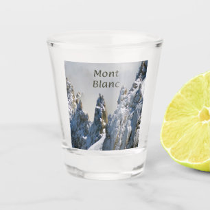 Mont Blanc Monte Bianco White Mountain Alps Europe Shot Glas