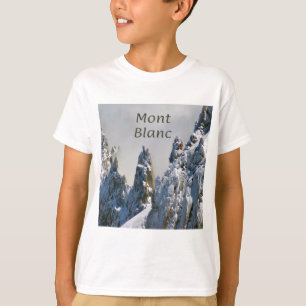 Mont Blanc Monte Bianco White Mountain Alps Europe T-shirt