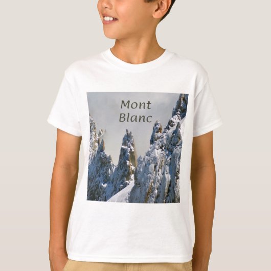 Mont Blanc Monte Bianco White Mountain Alps Europe T-shirt (Voorkant)