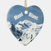 Mont Blanc Mountain - Magnificant! Keramisch Ornament (Rechts)