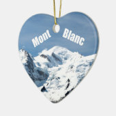 Mont Blanc Mountain - Magnificant! Keramisch Ornament (Links)