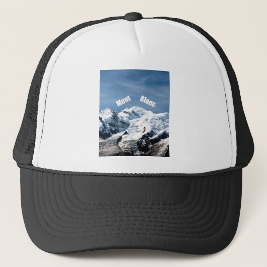 Mont Blanc Mountain - Magnificant! Trucker Pet (Voorkant)