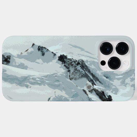 Mont Blanc Mountain Peak, Frankrijk Case-Mate iPhone Case (Achterkant (horizontaal))