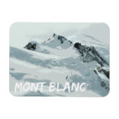 Mont Blanc Mountain Peak, Frankrijk Magneet (Horizontaal)