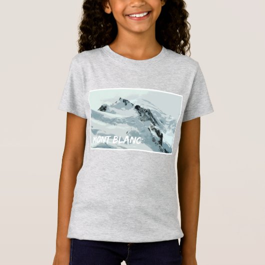 Mont Blanc Mountain Peak, Frankrijk T-shirt (Voorkant)