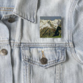 Mont Blanc Mountains, 1897 Vierkante Button 5,1 Cm (In situ)
