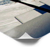 Mont Blanc Peisey Vallandry Franse Alpen Frankrijk Perfect Poster (Hoek)