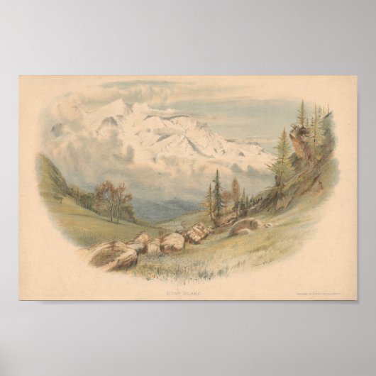Mont Blanc Poster (Voorkant)
