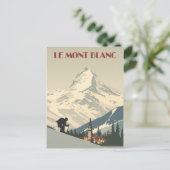 Mont Blanc  Poster Briefkaart (Staand voorkant)