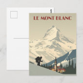 Mont Blanc  Poster Briefkaart (Voorkant / Achterkant)