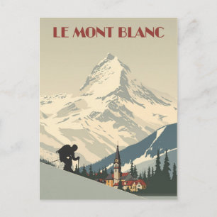 Mont Blanc  Poster Briefkaart