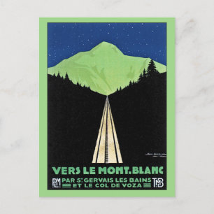  Mont Blanc Railroad Travel en Briefkaart
