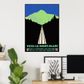  Mont Blanc Railroad Travel en Poster (Thuiskantoor)