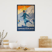 Mont Blanc Reisposter Poster (Keuken)