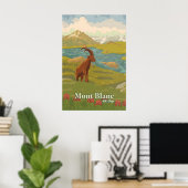 Mont Blanc Reisposter Poster (Thuiskantoor)
