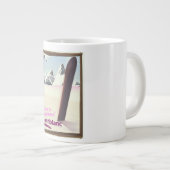 mont blanc Snowboarding-reisposter. Grote Koffiekop (Voorkant rechts)