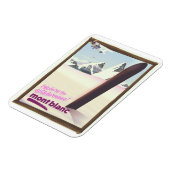 mont blanc-snowboardposter voor reizen. magneet (Linkerzijde)