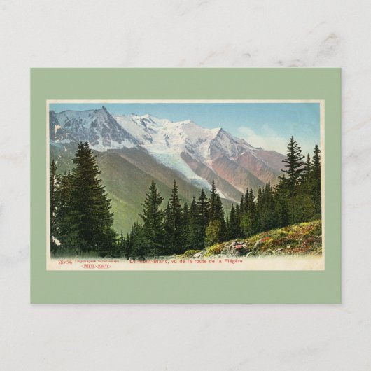  Mont Blanc-uitzicht vanaf de route Flégère Briefkaart (Voorkant)