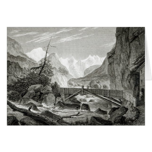 Mont Blanc van de Baths of St. Didier (Voorkant Horizontaal)