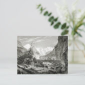 Mont Blanc van de Baths of St. Didier Briefkaart (Staand voorkant)