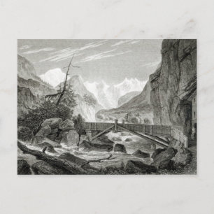 Mont Blanc van de Baths of St. Didier Briefkaart