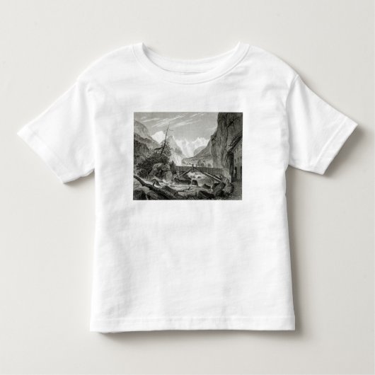 Mont Blanc van de Baths of St. Didier Kinder Shirts (Voorkant)