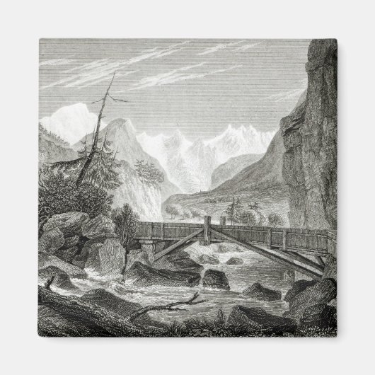 Mont Blanc van de Baths of St. Didier Magneet (Voorkant)