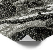 Mont Blanc van de Baths of St. Didier Poster (Hoek)