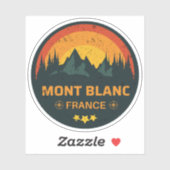 Mont Blanc wandelen Frans avontuur- Monte Bianco Sticker (Vel)