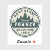 Mont Blanc wandelen Frans avontuur- Monte Bianco Sticker (Vel)