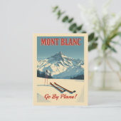 Mont Blanc Winter Escapade Briefkaart (Staand voorkant)