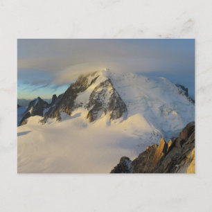 Mont Blanc zonsopgang Franse Alpen Briefkaart