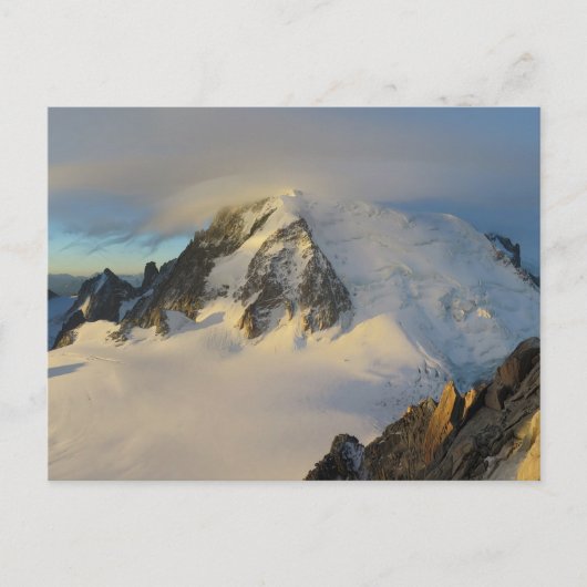 Mont Blanc zonsopgang Franse Alpen Briefkaart (Voorkant)